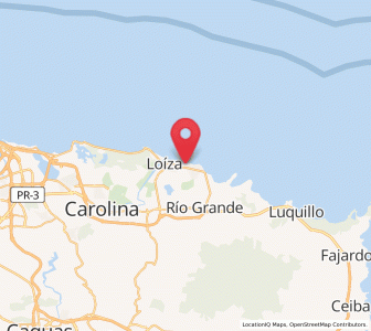 Map of Suárez, Loíza