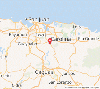 Map of Trujillo Alto