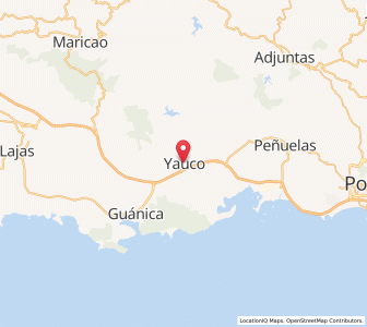 Map of Yauco