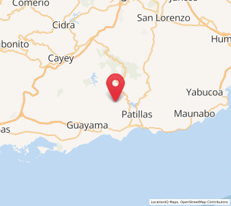 Map of Yaurel, Arroyo