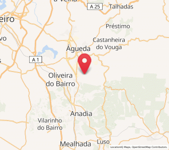 Map of Aguada de Cima, Aveiro