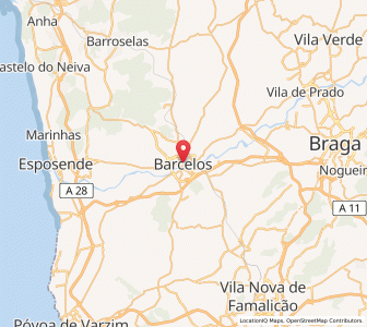 Map of Barcelos, Braga