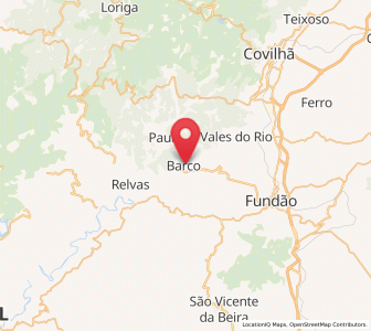 Map of Barco, Castelo Branco
