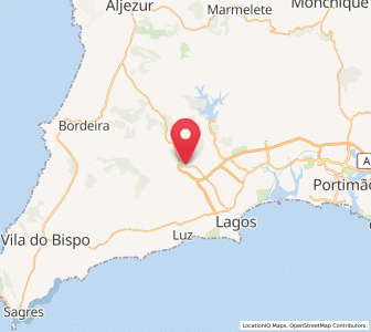 Map of Bensafrim, Faro