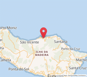 Map of Boaventura, Madeira
