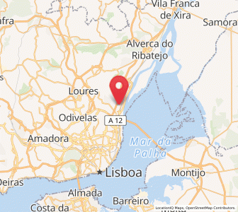 Map of Bobadela, Lisbon