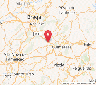 Map of Brito, Braga