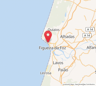 Map of Buarcos, Coimbra