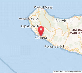 Map of Calheta, Madeira