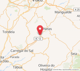 Map of Canas de Senhorim, Viseu