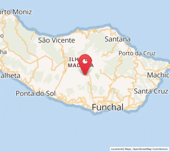 Map of Curral das Freiras, Madeira