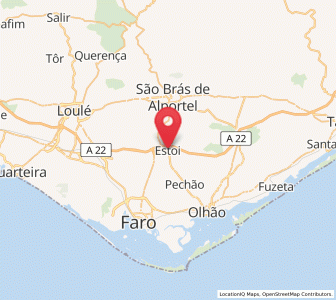 Map of Estói, Faro