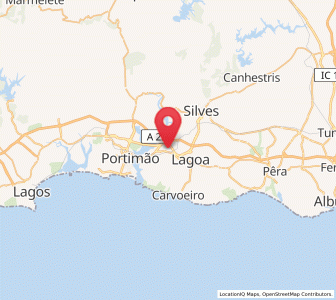 Map of Estômbar, Faro