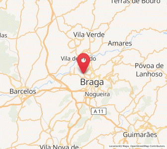 Map of Frossos, Braga