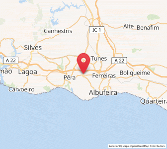 Map of Guia, Faro