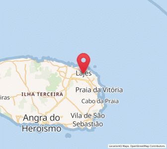 Map of Lajes, Azores