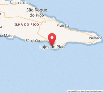Map of Lajes, Azores