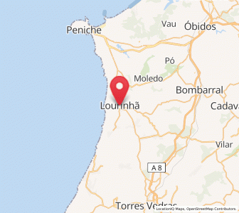 Map of Lourinhã, Lisbon