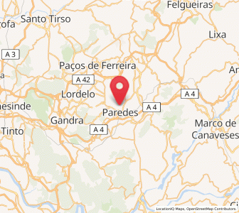 Map of Madalena, Porto