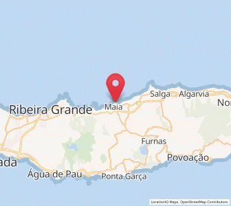 Map of Maia, Azores