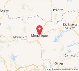 Map of Monchique, Faro