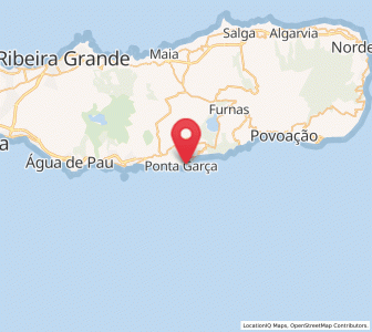 Map of Ponta Garça, Azores