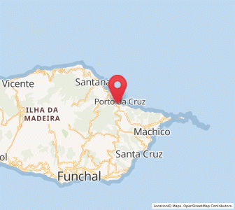 Map of Porto da Cruz, Madeira