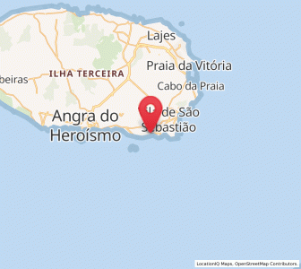 Map of Porto Judeu, Azores