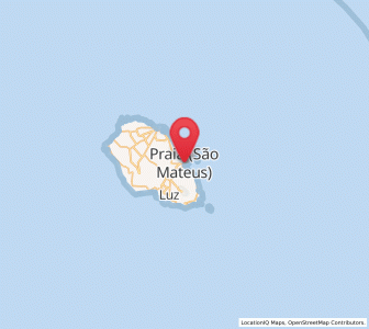 Map of Praia, Azores