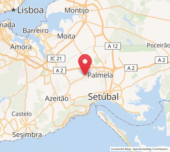 Map of Quinta do Anjo, Setúbal