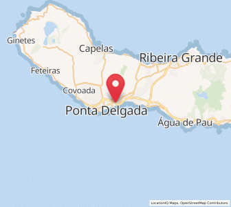 Map of Rosto de Cão, Azores