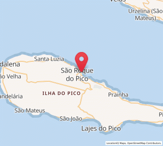 Map of São Roque do Pico, Azores