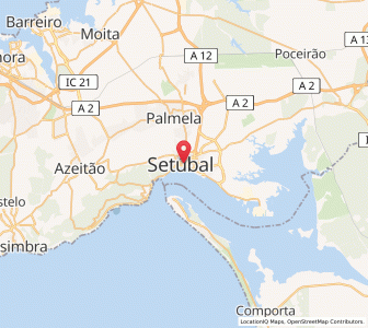 Map of Setúbal, Setúbal