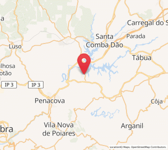 Map of Travanca, Coimbra