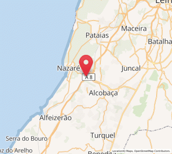 Map of Valado de Frades, Leiria