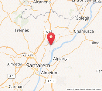 Map of Vale de Figueira, Santarém