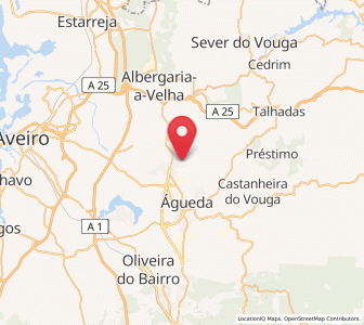 Map of Valongo, Aveiro