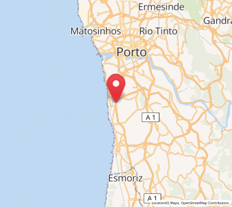 Map of Vila Nova da Telha, Porto