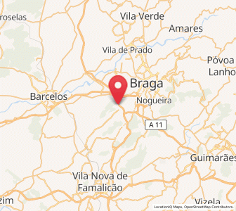 Map of Vilaça, Braga