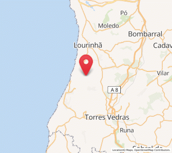 Map of Vimeiro, Lisbon