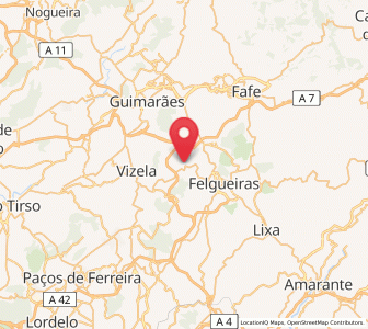 Map of Vizela, Porto
