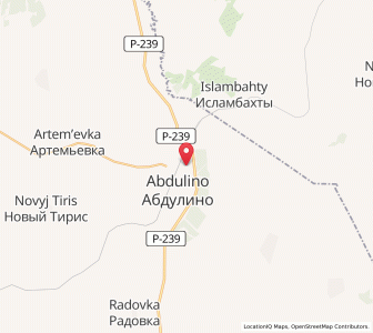 Map of Abdulino, Orenburg Oblast
