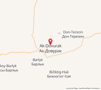 Map of Ak-Dovurak, Republic of Tyva