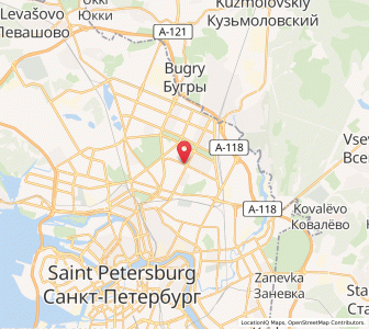 Map of Akademicheskoe, Leningradskaya Oblast'