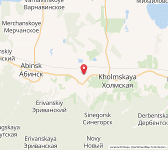 Map of Akhtyrskiy, Krasnodar Krai