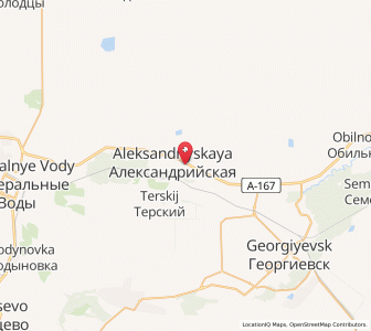 Map of Aleksandriyskaya, Stavropol Kray