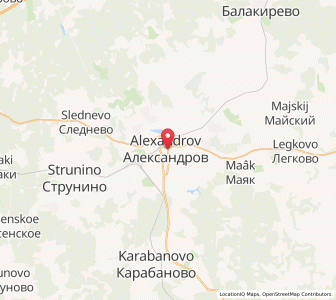 Map of Aleksandrov, Vladimir Oblast