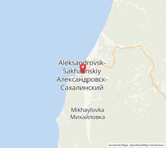 Map of Aleksandrovsk-Sakhalinskiy, Sakhalin Oblast