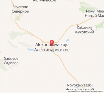 Map of Aleksandrovskoye, Stavropol Kray