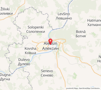 Map of Aleksin, Tula Oblast